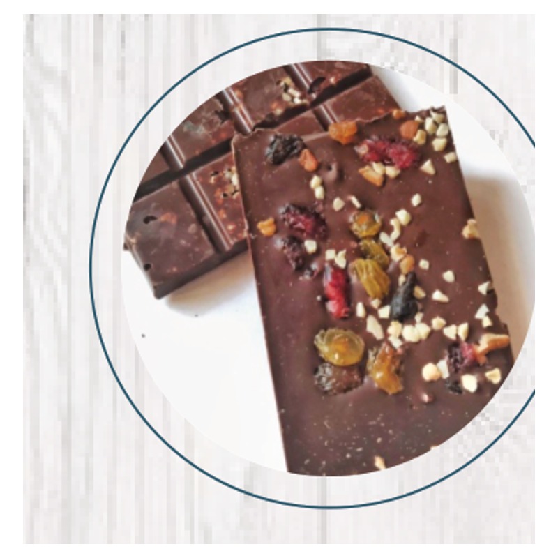 Barra Chocolate con Frutos Secos